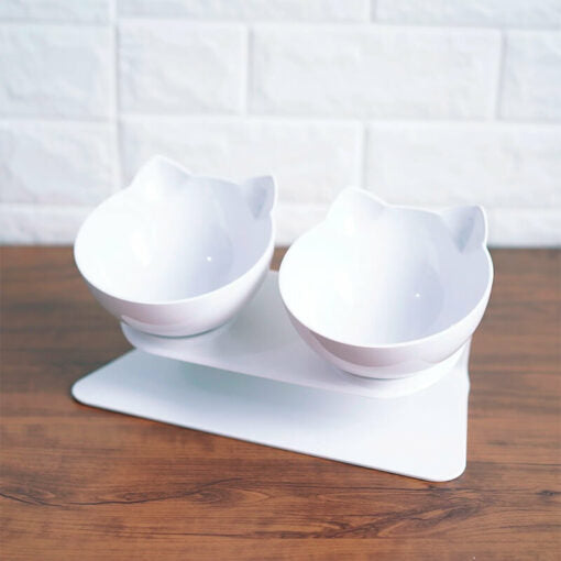PurrfectPosture Anti-Vomiting Raised Cat Bowls